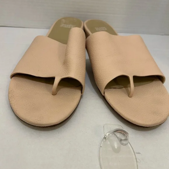 Eileen Fisher Women's Cream Slide Sandals thong woman’s size 11 leather - Picture 4 of 9